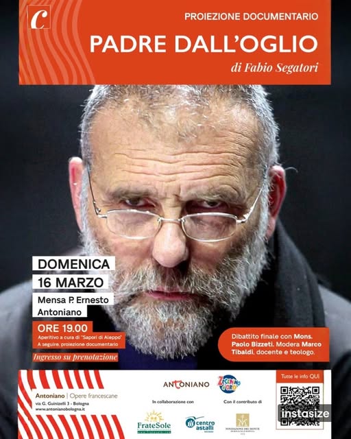 All'Antoniano di Bologna la proiezione di "Padre Dall'Oglio"