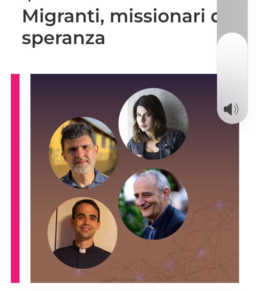 “Migranti, missionari di speranza”: un incontro per “riflettere e sorridere”
